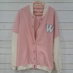 Pink  Letter Jacket